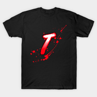 Bloody letter T T-Shirt