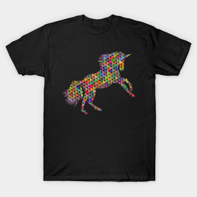 beautiful unicorn geometric T-Shirt by Catcrea