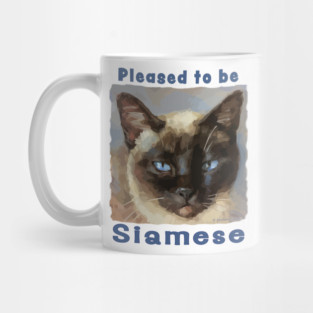 "Pleased to be Siamese" Cute Siamese Cat Mug