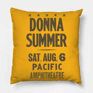 Donna Summer / Retro Fan Design Pillow