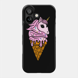 Unicorn Icecream Dripping, Magical Love Unicorns Phone Case