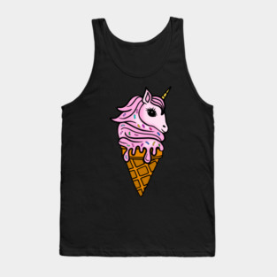 Unicorn Icecream Dripping, Magical Love Unicorns Tank Top