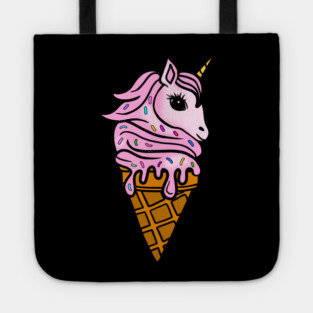 Unicorn Icecream Dripping, Magical Love Unicorns Tote