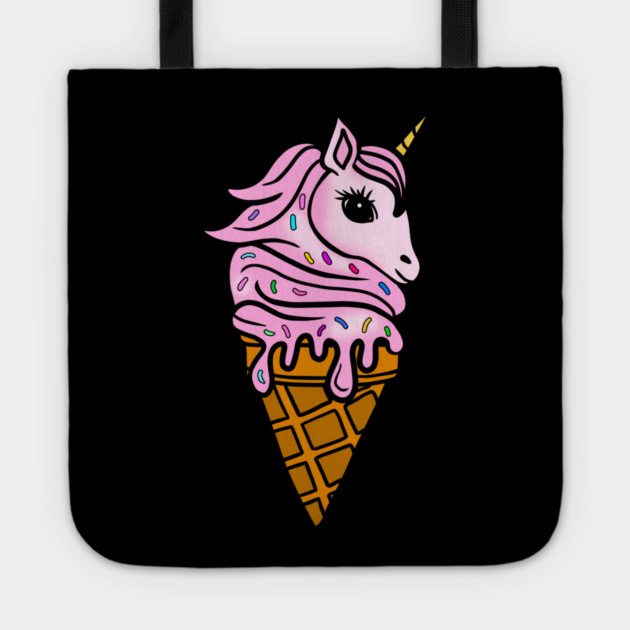 Unicorn Icecream Dripping, Magical Love Unicorns Tote by logiamerch