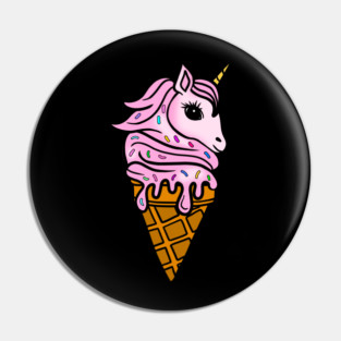 Unicorn Icecream Dripping, Magical Love Unicorns Pin