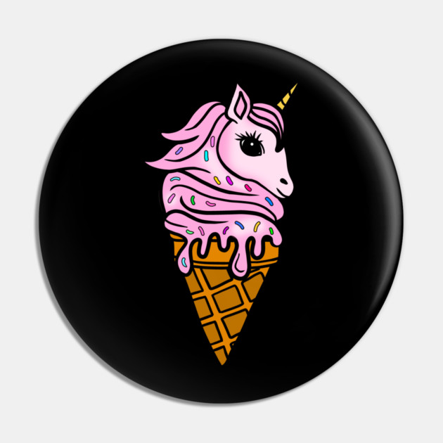 Unicorn Icecream Dripping, Magical Love Unicorns Pin by logiamerch
