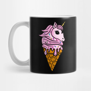 Unicorn Icecream Dripping, Magical Love Unicorns Mug