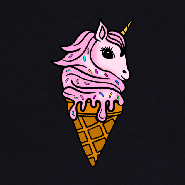 Unicorn Icecream Dripping, Magical Love Unicorns by logiamerch