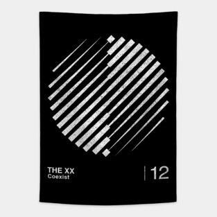The XX / Minimalist Graphic Artwork Design Tapestry