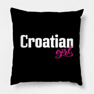 Croatian Girl Pillow