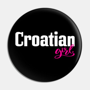 Croatian Girl Pin