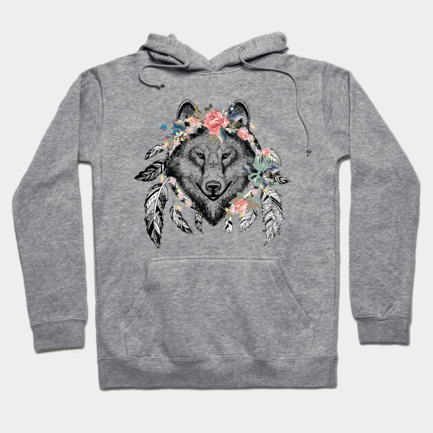 Wolf Spirit Hoodie by MCALTees