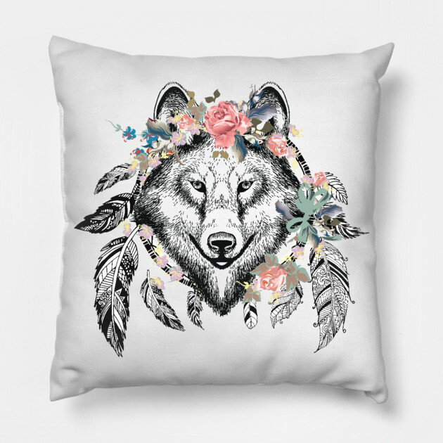Wolf Spirit Pillow by MCALTees