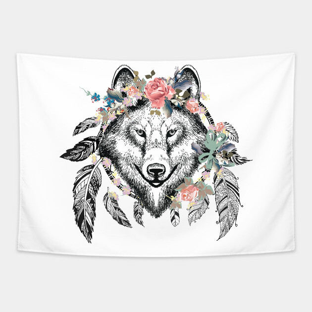 Wolf Spirit Tapestry by MCALTees