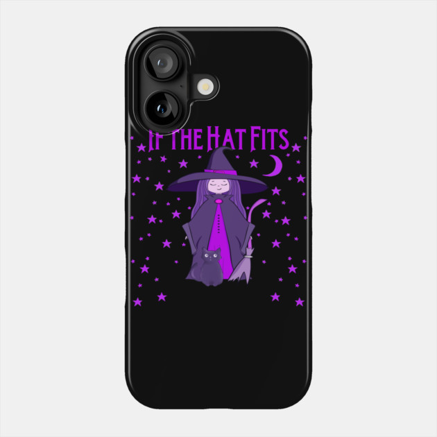 If the Hat Fits Purple Cheeky Witch® Phone Case by Cheeky Witch