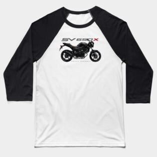 Suzuki XV650X 20 black, sl Baseball T-Shirt
