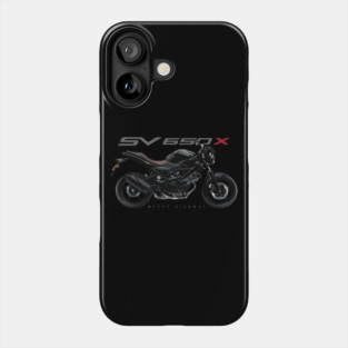 Suzuki XV650X 20 black, sl Phone Case