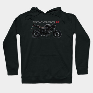 Suzuki XV650X 20 black, sl Hoodie