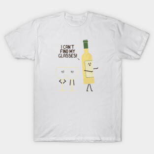 Lost Glasses - White T-Shirt