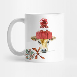 Christmas Cow Mug