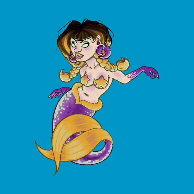 Pixel Mermaid by z0mbi