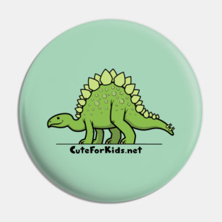 CuteForKids - Stegosaurus - Branded Pin