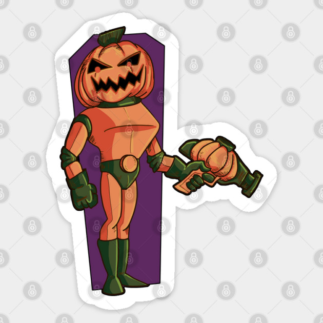 PUMPKINATOR Sticker by droidmonkey