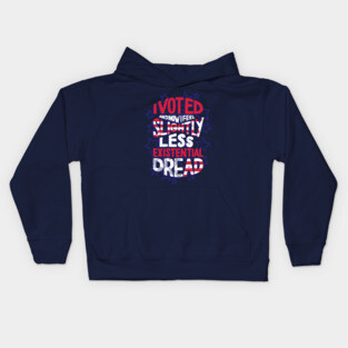 I Voted - Existential Dread Kids Hoodie