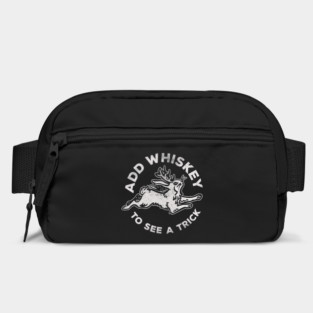 "Add Whiskey To See A Trick" Funny & Cute Jackalope V.2 Bag