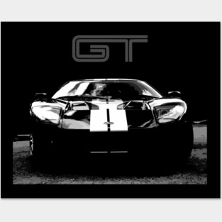 Black Ford GT Posters and Art