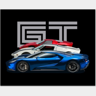 Ford GT Generations Posters and Art