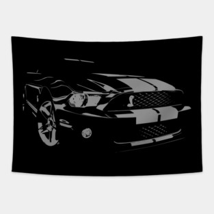 Black Ford Mustang Shelby GT500 Tapestry