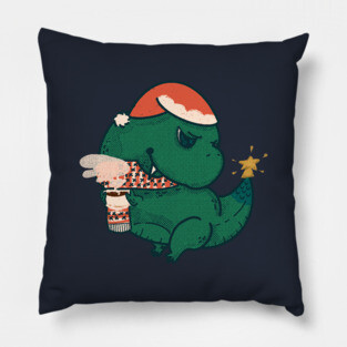 Christmas Tree Rex Pillow