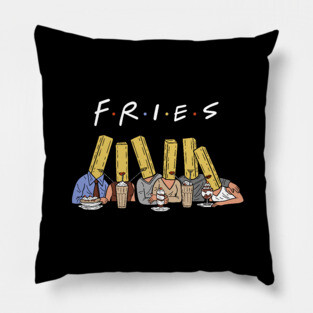 Fries (Black) Pillow