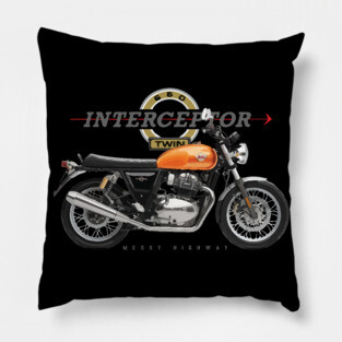 Royal Enfield Interceptor 650 18 orange, sl Pillow