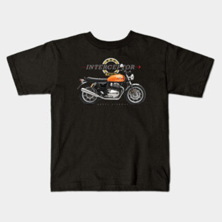 Royal Enfield Interceptor 650 18 orange, sl Kids T-Shirt