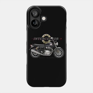 Royal Enfield Interceptor 650 19 black, sl Phone Case