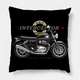 Royal Enfield Interceptor 650 19 black, sl Pillow