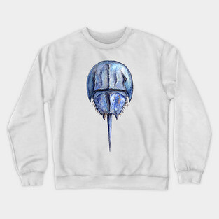 Blue Horseshoe Crab Crewneck Sweatshirt