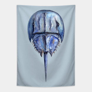 Blue Horseshoe Crab Tapestry