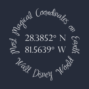 Most Magical Park Coordinates - Orlando, Florida T-Shirt