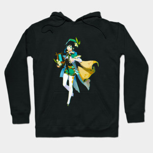 Venti Genshin Impact Glitchy Hoodie