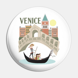 Gondola Ride in Venice Pin