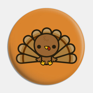Cute turkey Pin