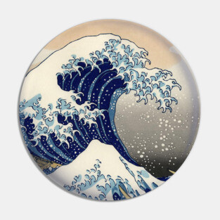 Hokusai Great Wave of Kanagawa Pin