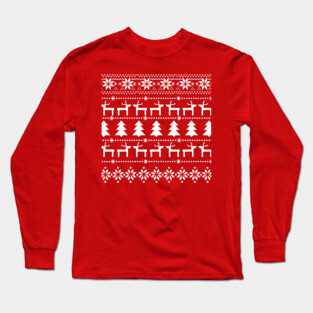 Christmas Jumper Pattern Long Sleeve T-Shirt