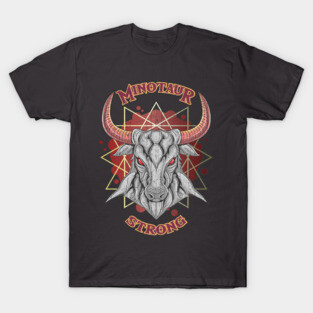 Minotaur Strong for tabletop roleplaying games T-Shirt
