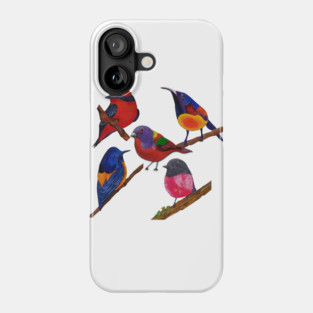 Colorful Birds Phone Case