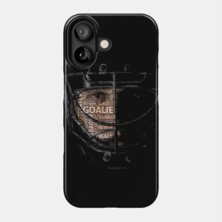 Typographic Hockey Goalie Tribute Phone Case