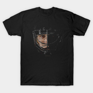 Typographic Hockey Goalie Tribute T-Shirt